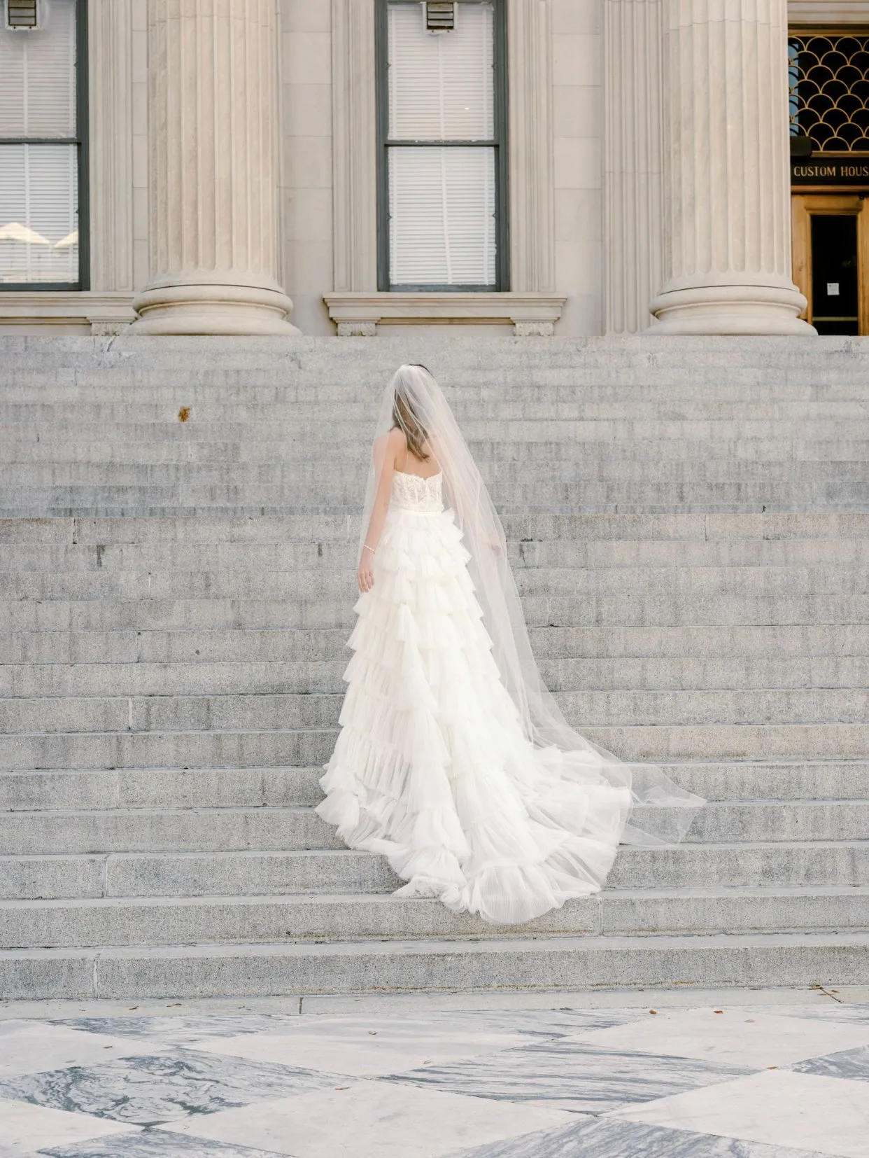 VICTORIA Cathedral Bridal Veil 108 Inch