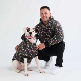 Vintage Flower Human Hoodie - Black Vintage Flower Human Hoodie - Black